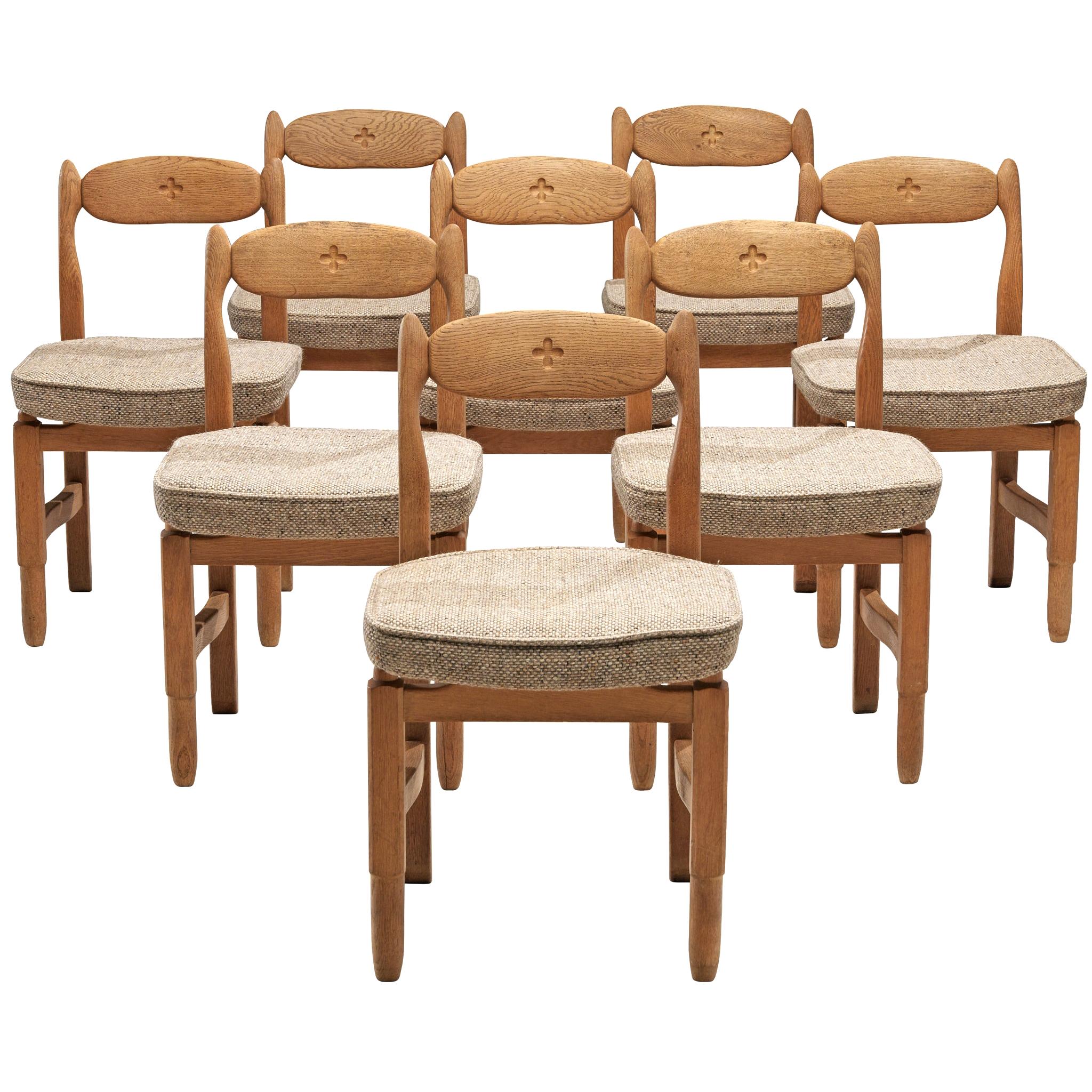 Guillerme et Chambron 'Lorraine' Chairs in Oak