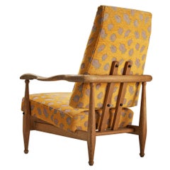 Guillerme et Chambron Lounge Chair 'Air France' in Oak