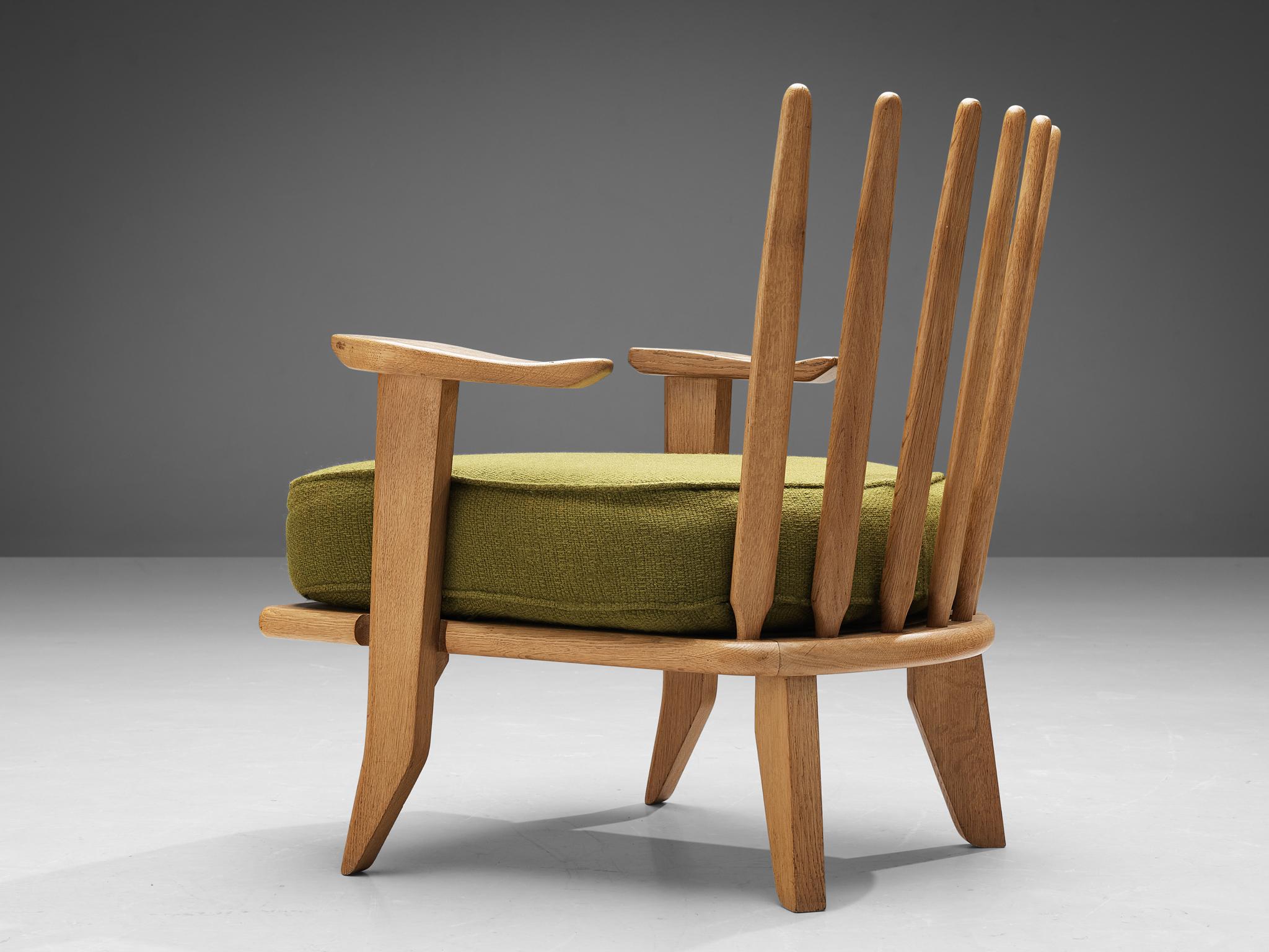 Guillerme & Chambron Lounge Chair in Oak 1