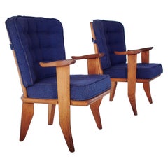 Guillerme et Chambron, Lounge Chairs, 1960s, Edited by Votre Maison