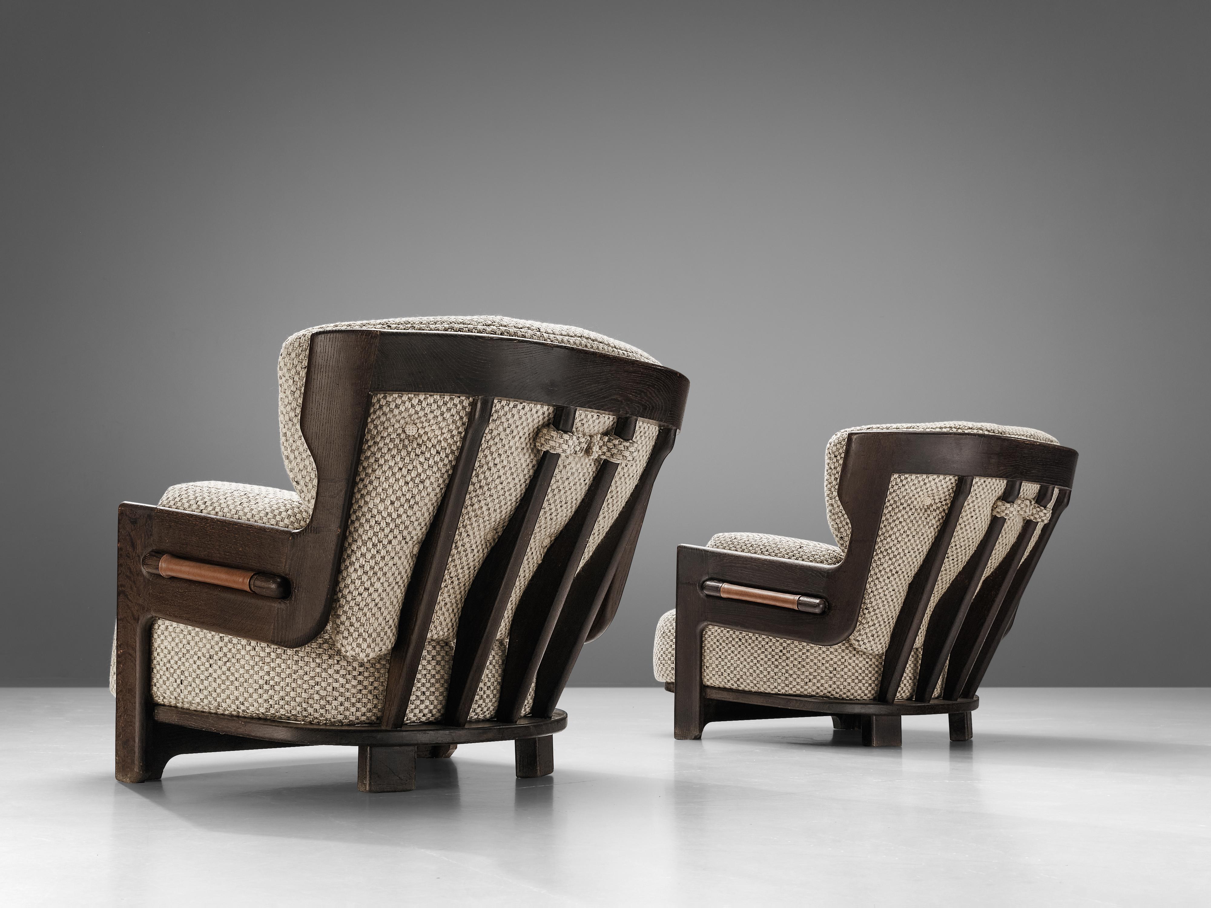 Guillerme et Chambron Lounge Chairs Model 'Denis' 3