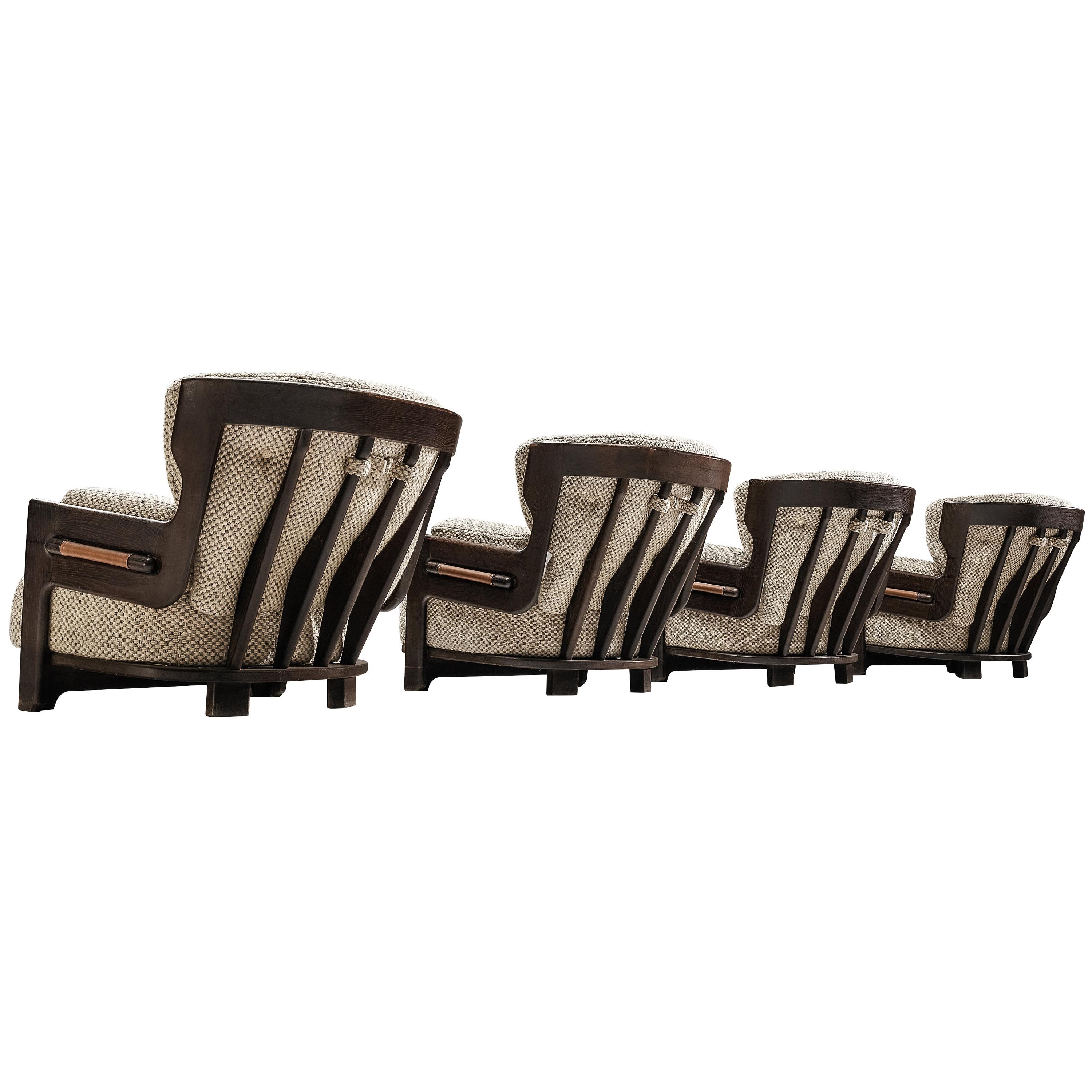 Guillerme et Chambron Lounge Chairs Model 'Denis'