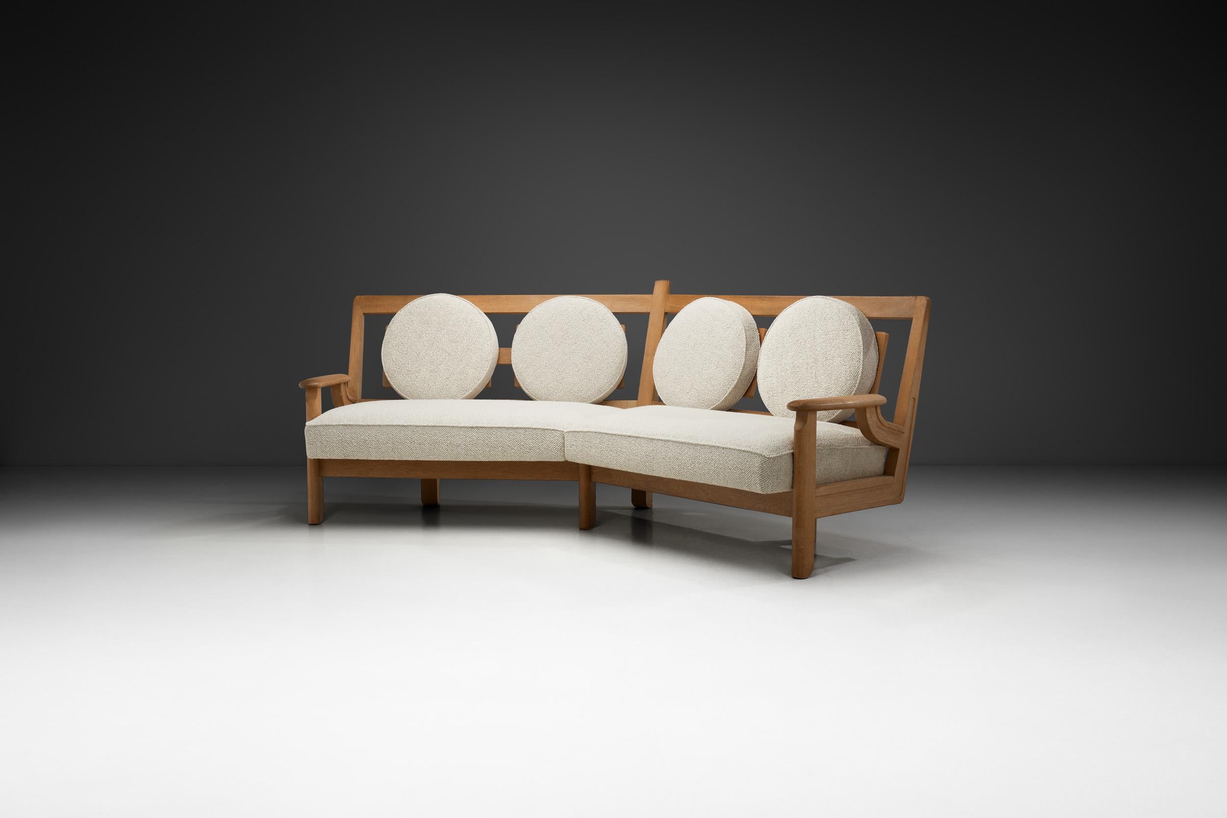The duo of Robert Guillerme and Jacques Chambron and their company, Votre Maison, denote a landmark of French mid-century design history. Robert Guillerme, who designed most of the work, possessed a limitless creative ambition, producing designs for