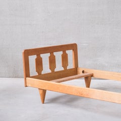 Guillerme et Chambron Mid-Century French Oak Day Bed