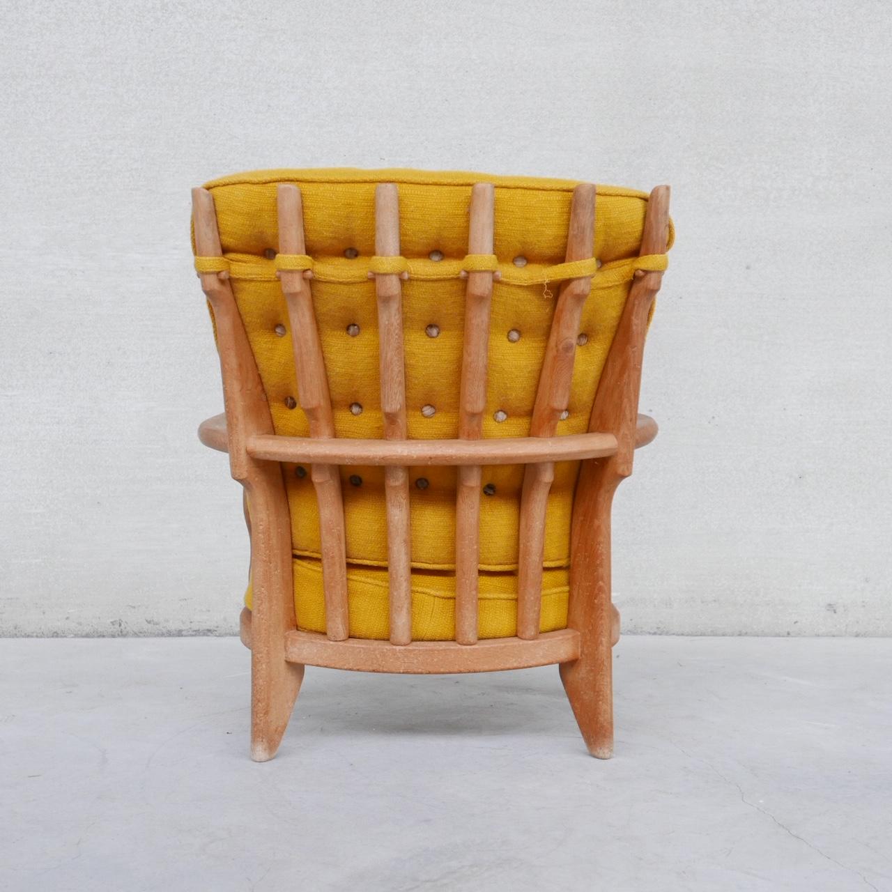 Guillerme et Chambron Mid-Century French Repos Armchair 5