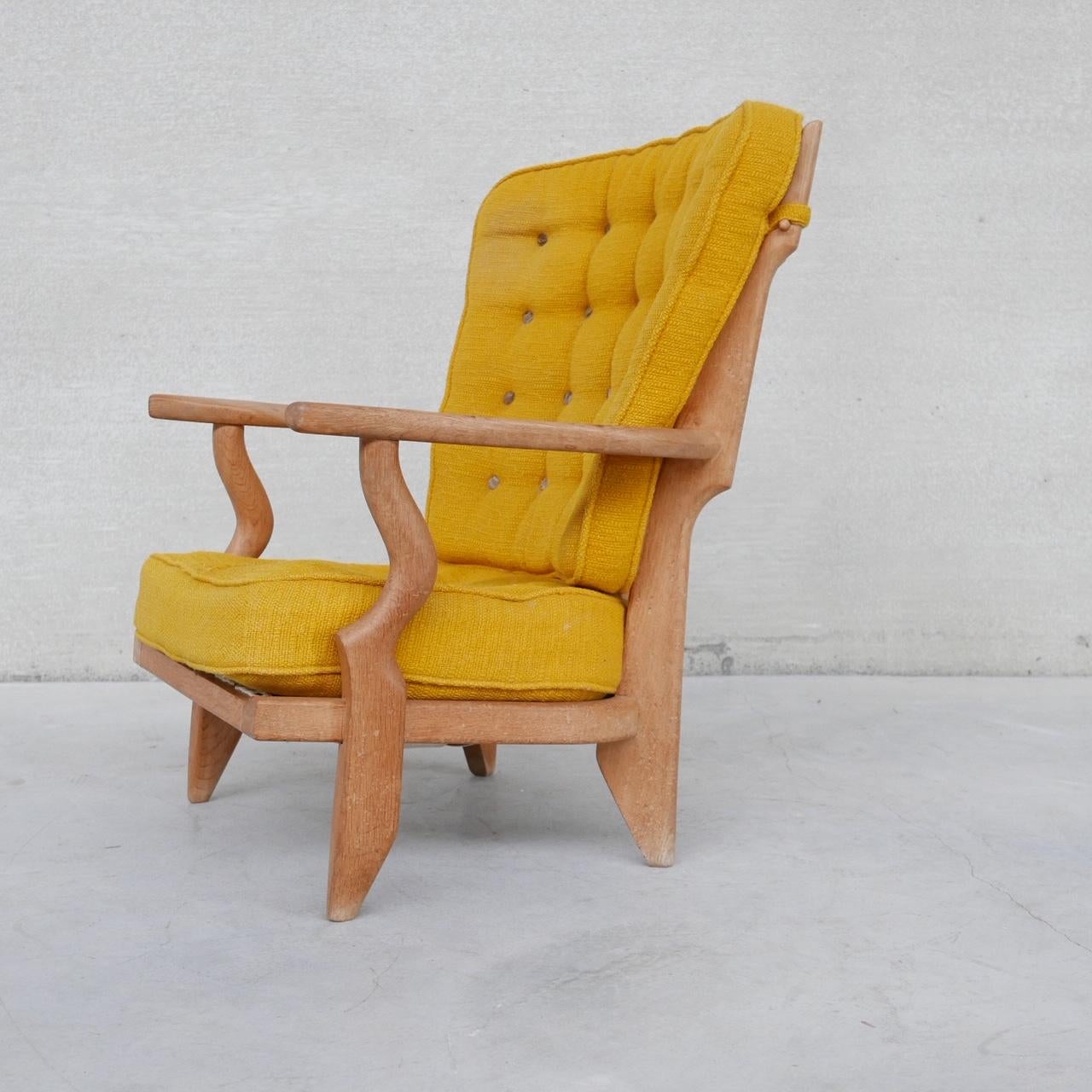 Guillerme et Chambron Mid-Century French Repos Armchair 6