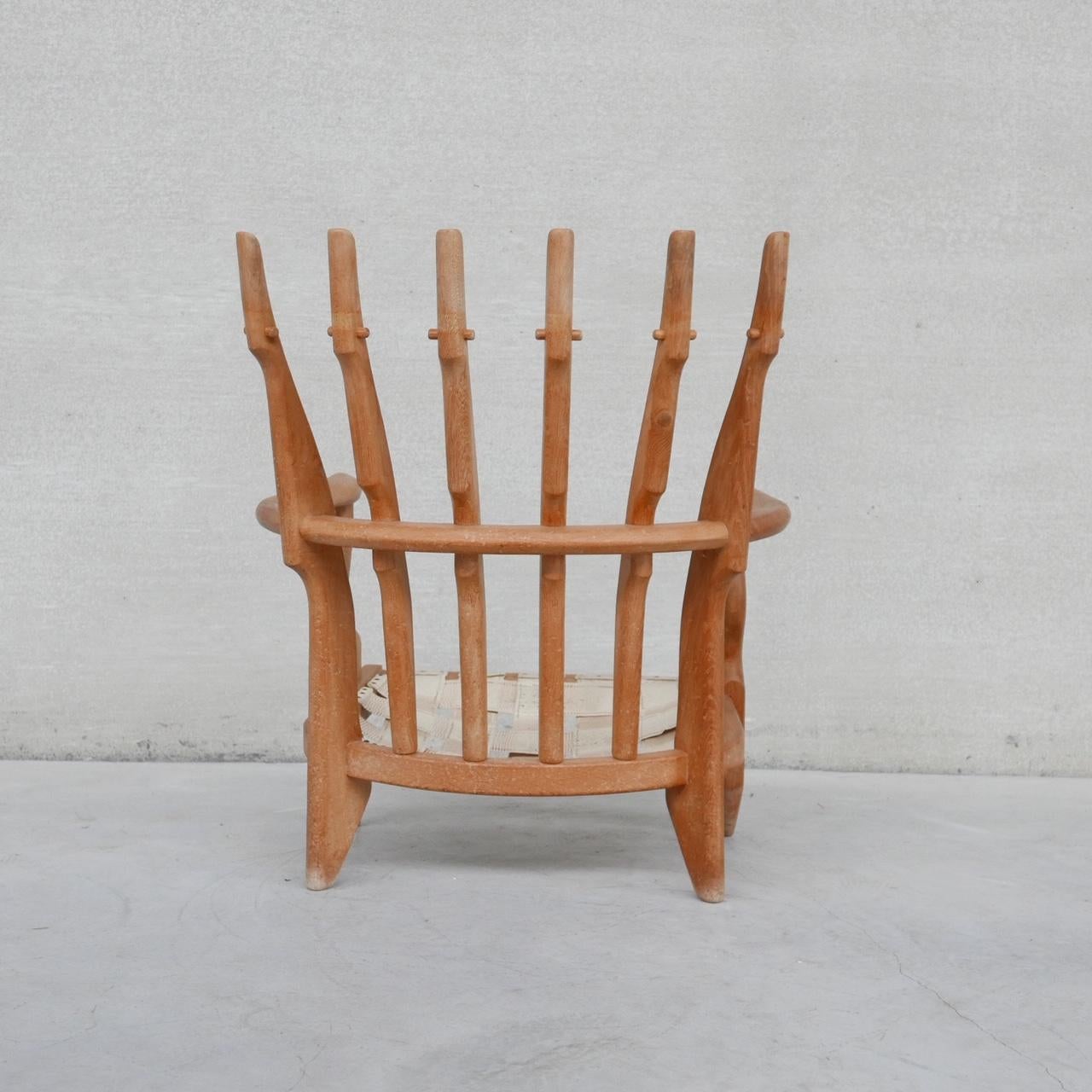 Guillerme et Chambron Mid-Century French Repos Armchair 1