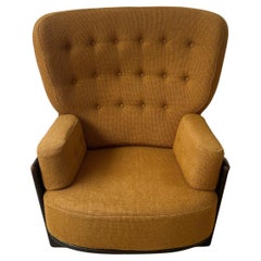 Guillerme et Chambron Mid-Century Oak 'Denis' Armchair