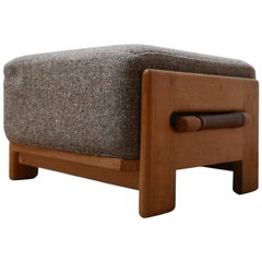 Used Guillerme et Chambron Midcentury Oak Denis Footstool/Pouffe