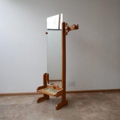 Guillerme et Chambron Midcentury Oak Dressing Mirror