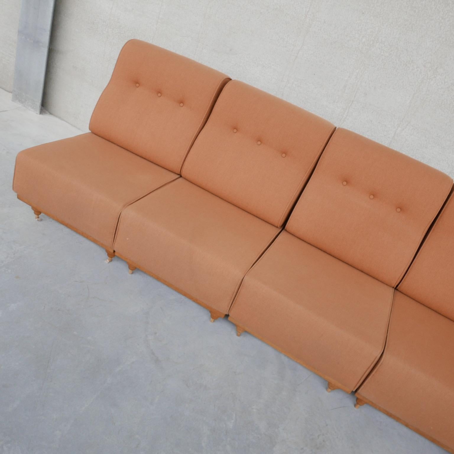 Guillerme et Chambron Mid-Century Sofa Set or Lounge Chairs '5 pieces' 4