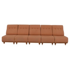 Guillerme et Chambron Mid-Century Sofa Set or Lounge Chairs '5 pieces'