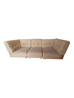 Guillerme et Chambron modulable sofa in oak