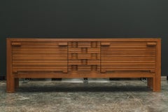 Guillerme et Chambron Monumental Sculpted Oak Credenza for Votre Maison, 1960s