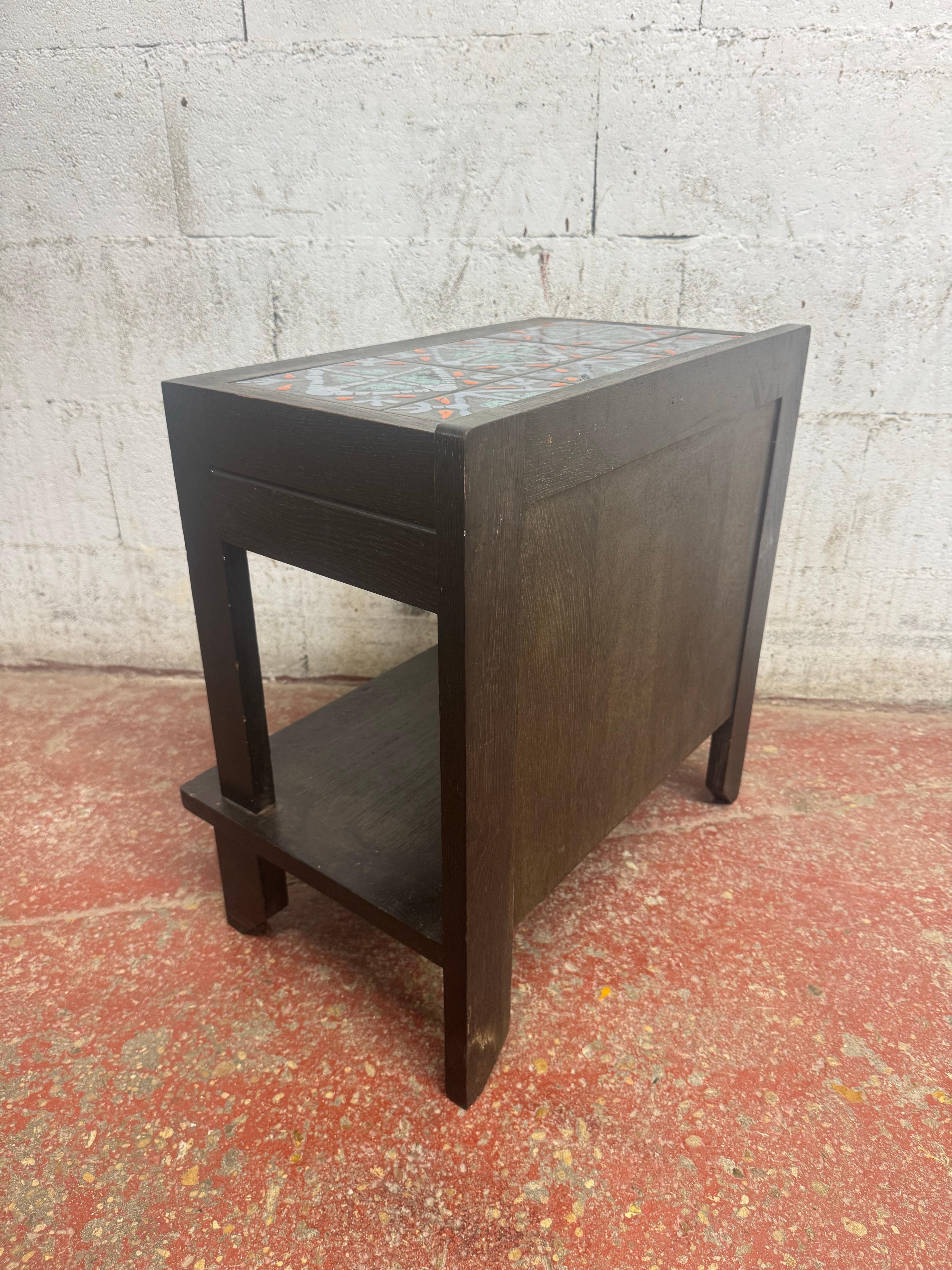 20ième siècle Guillerme et Chambron table de nuit en vente