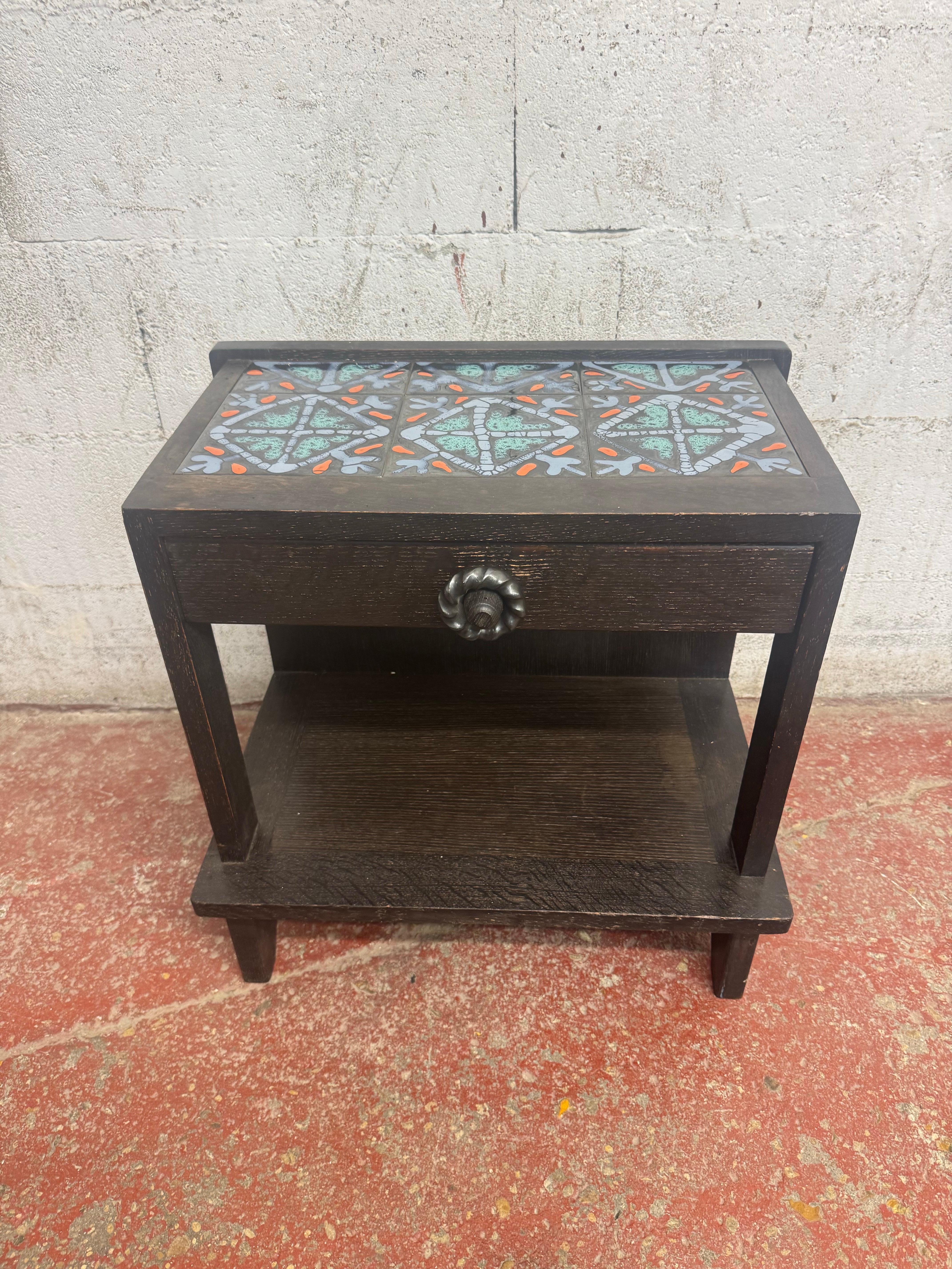 Céramique Guillerme et Chambron table de nuit en vente