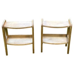 Guillerme et Chambron nightstand in solid oak