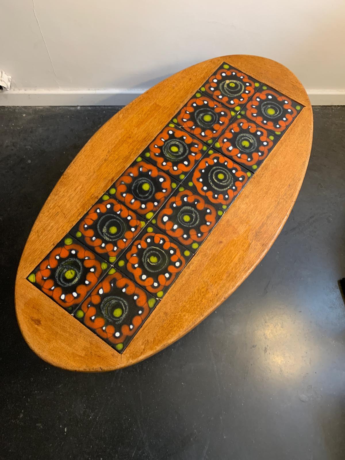 A guillerme et Chambron edition votre maison table basse en chêne et céramique