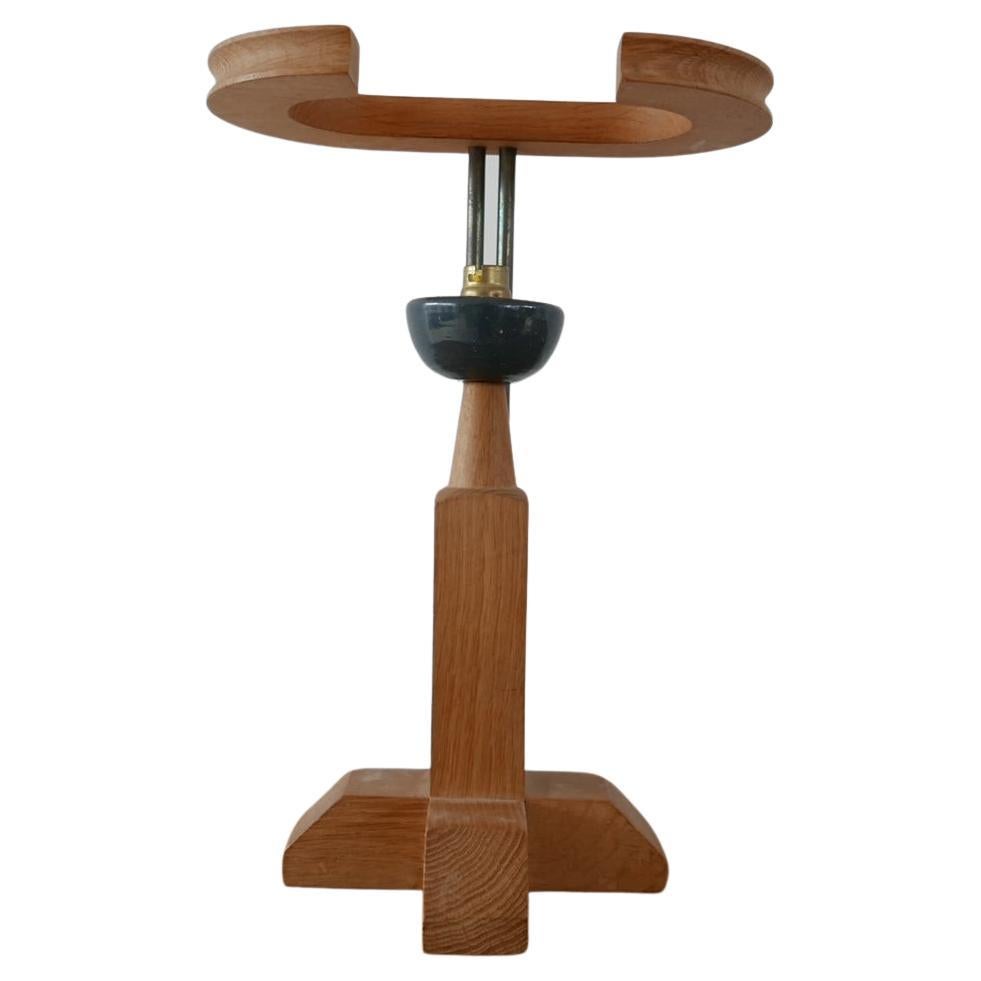 Lampade da tavolo di metà secolo in Oak e ceramica di Guillerme et Chambron (3 disponibili)