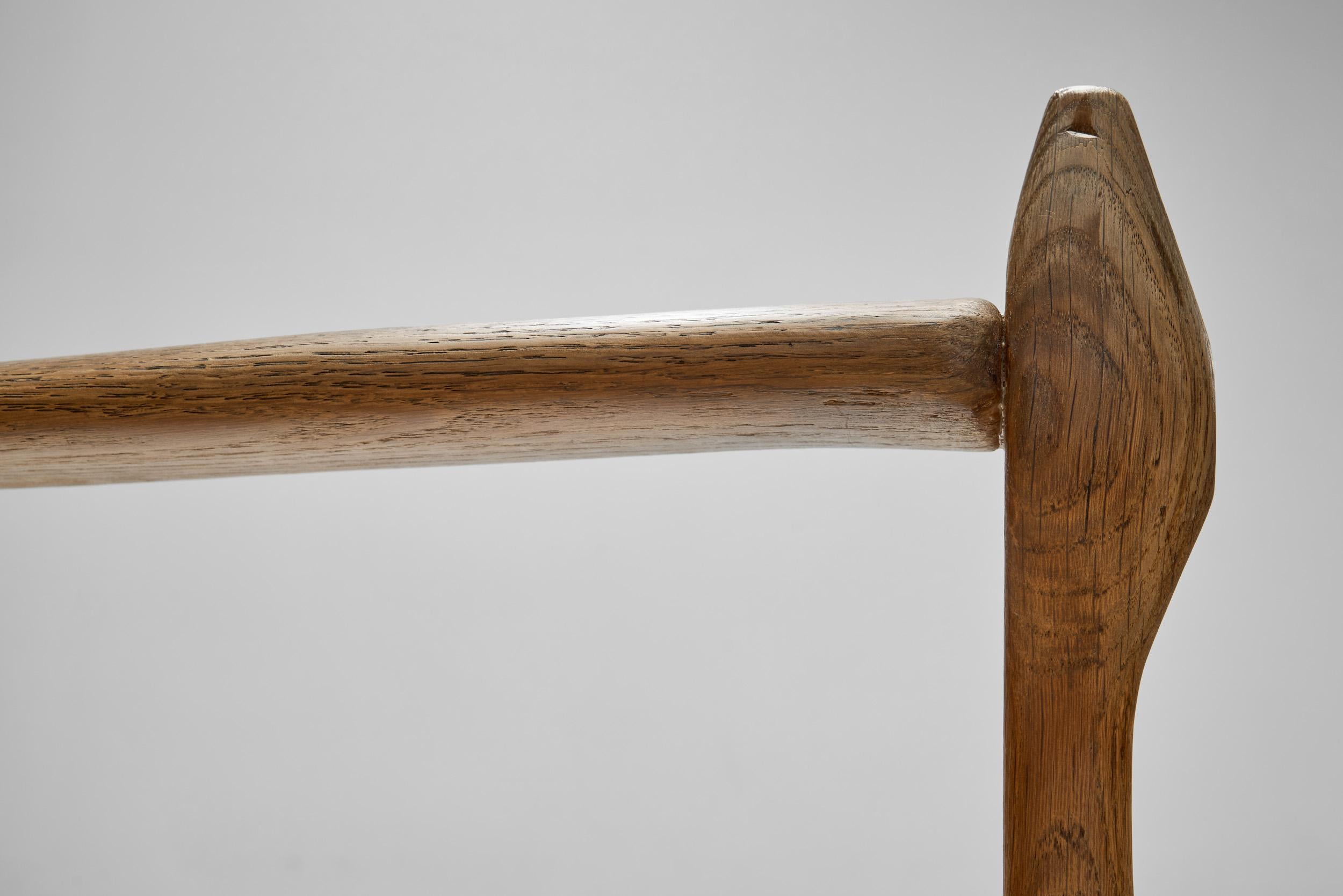Guillerme et Chambron Oak Armchair for Votre Maison, France ca 1960s 6