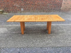 Guillerme et Chambron, Oak Bourbonnais Table, circa 1970