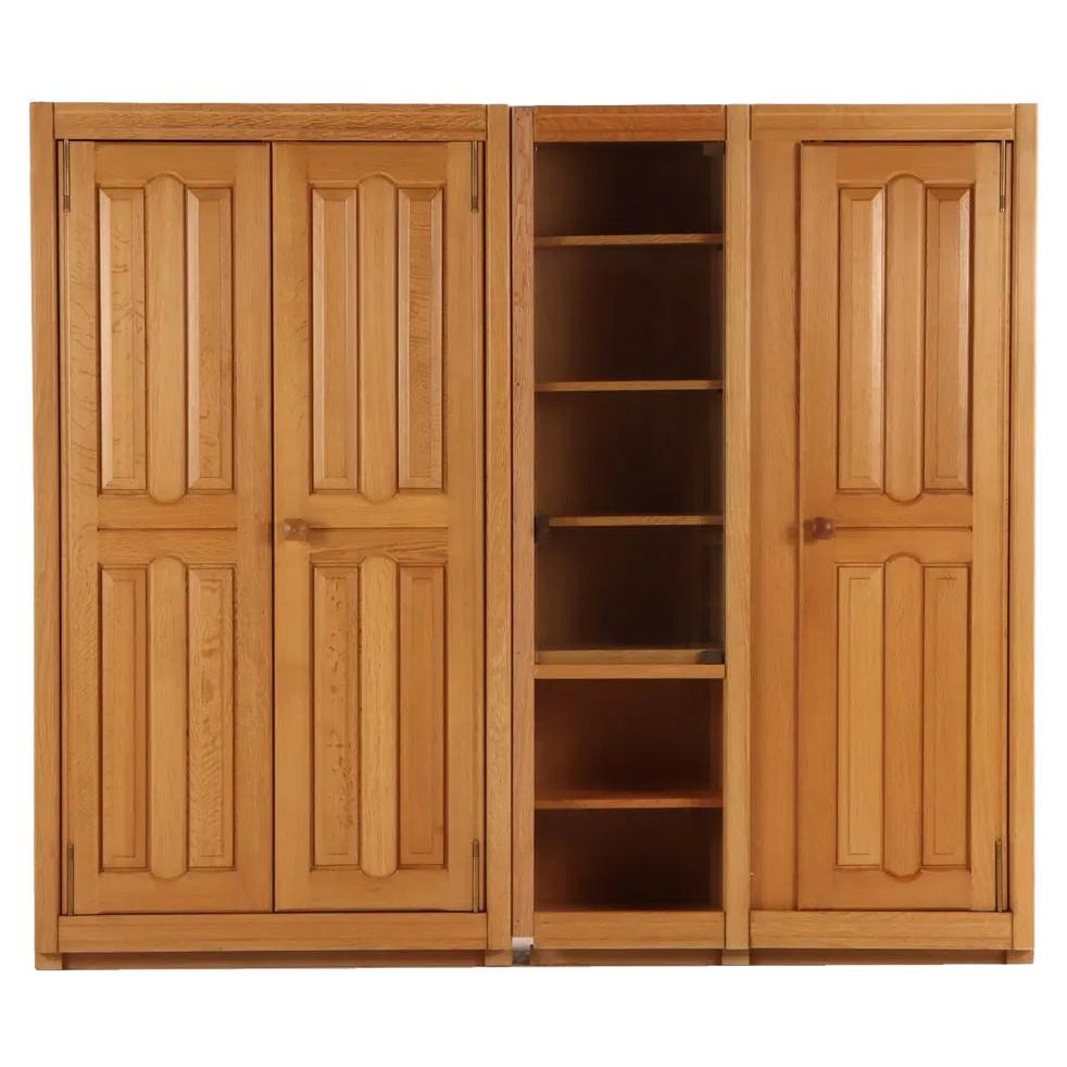 Guillerme et Chambron-Schrank aus Eichenholz, Frankreich, 1960er Jahre