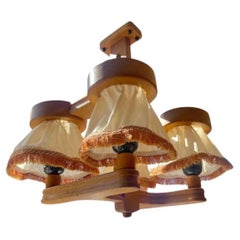 Guillerme et Chambron Oak Chandelier