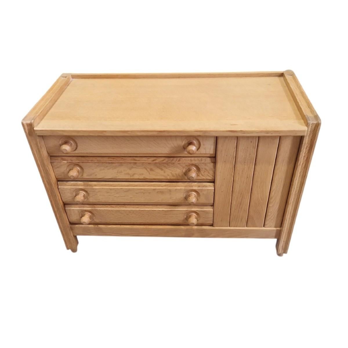 Moderne Guillerme et Chambron, commode en Oak, Edition Votre Maison circa 1970 en vente