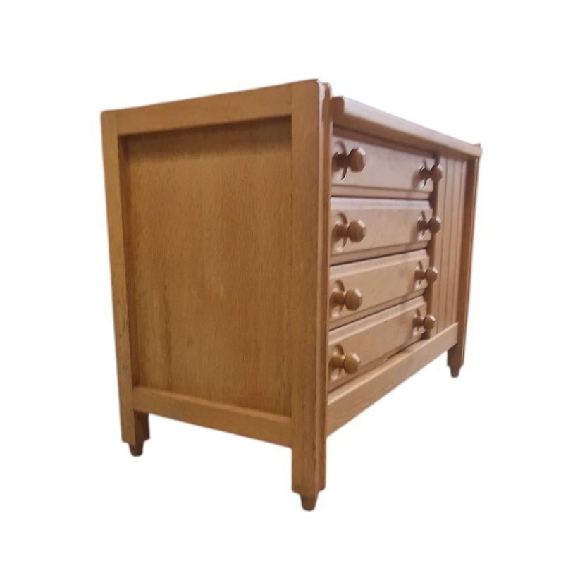 Français Guillerme et Chambron, commode en Oak, Edition Votre Maison circa 1970 en vente