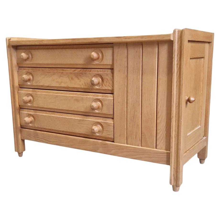 Guillerme et Chambron, commode en Oak, Edition Votre Maison circa 1970 en vente