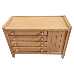 Guillerme et Chambron, oak chest of drawers, Edition Votre Maison circa 1970
