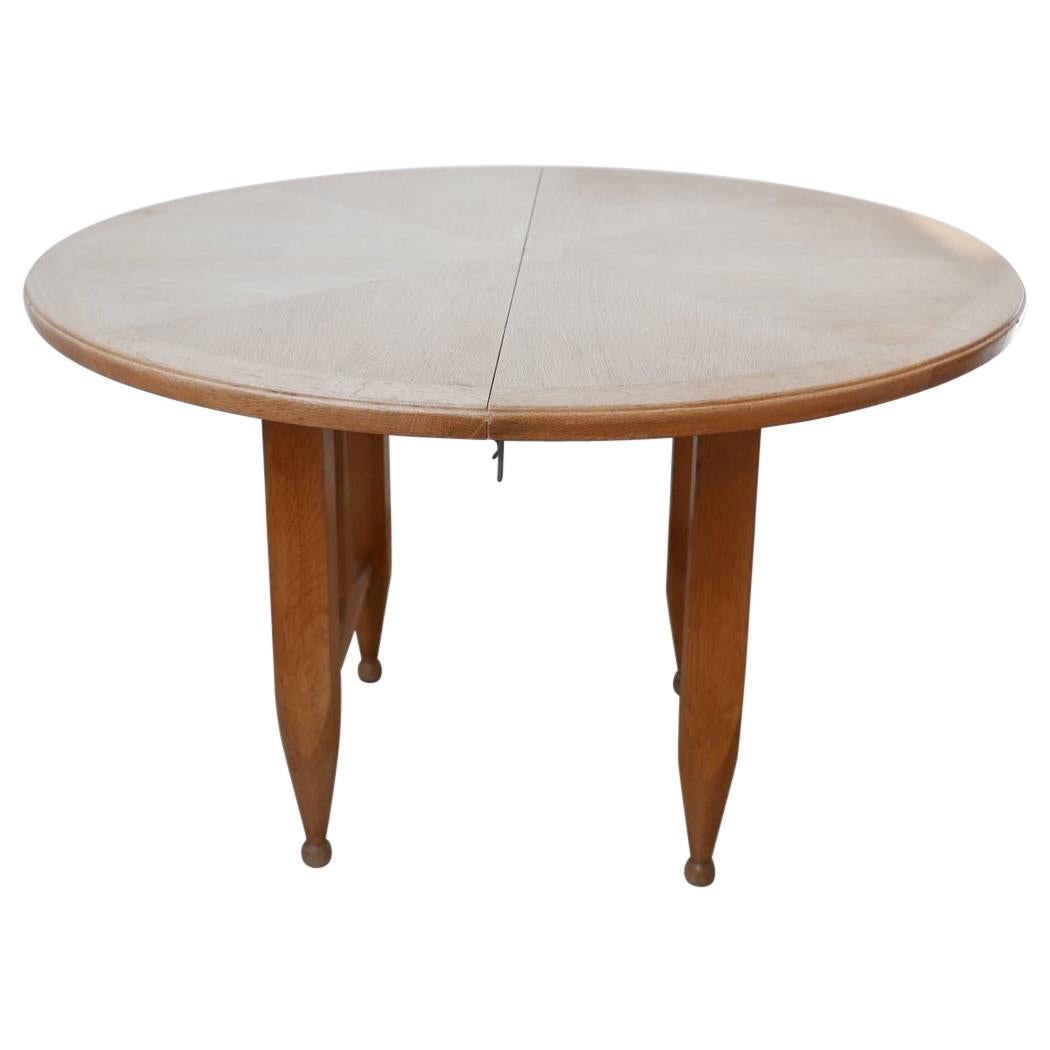 Guillerme et Chambron Oak Circular Extendable Dining Table