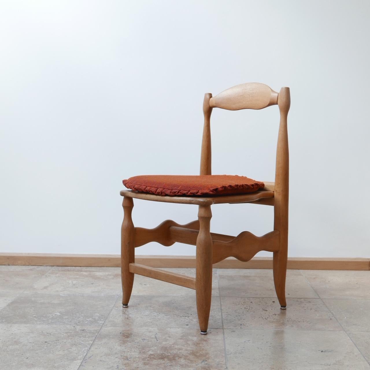 Guillerme et Chambron Oak Dining Chairs '6' 13