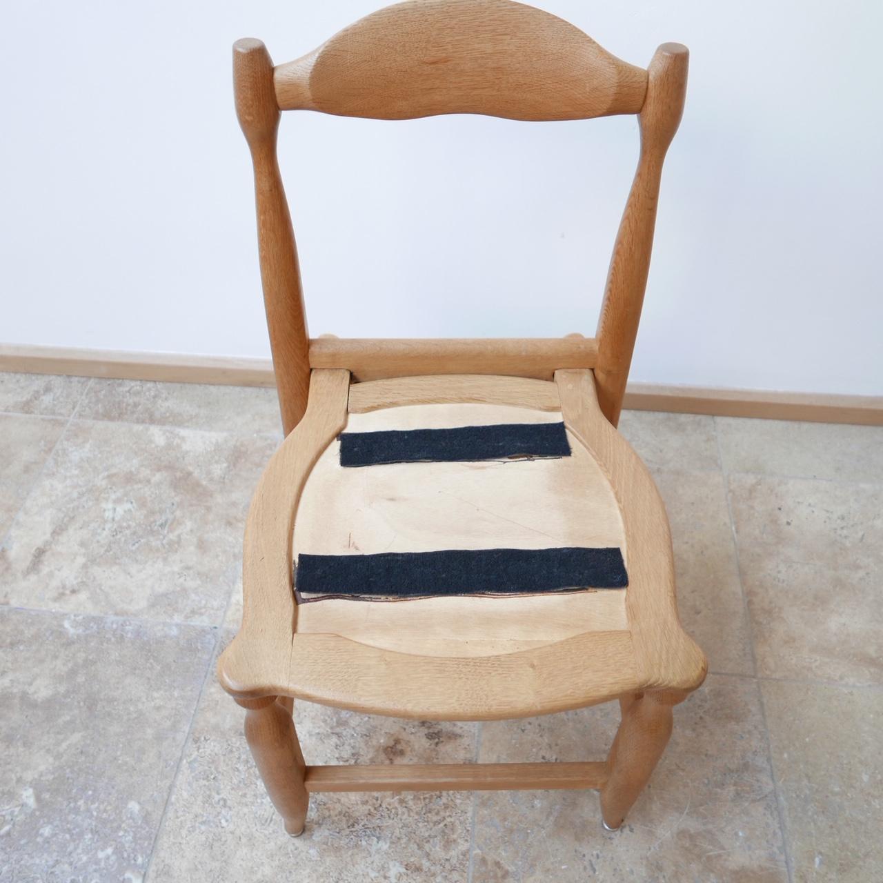 Guillerme et Chambron Oak Dining Chairs '6' 2