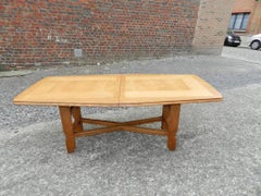 Guillerme et Chambron,  oak dinning room table. Edition Votre Maison