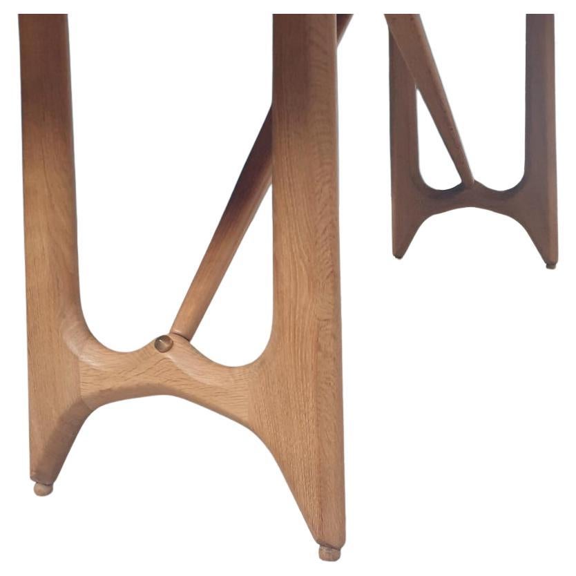 Guillerme et Chambron,  oak dinning room table, Edition Votre Maison For Sale 1