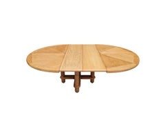 Guillerme et Chambron,  oak dinning room table Victorine, Edition Votre Maison