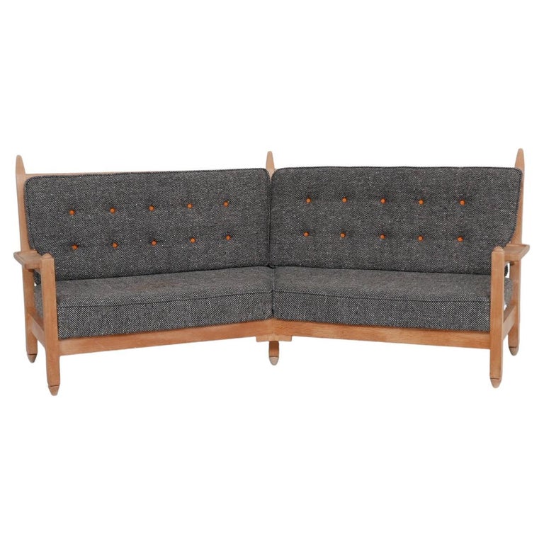Guillerme et Chambron Mid-Century French Sofa For Sale at 1stDibs