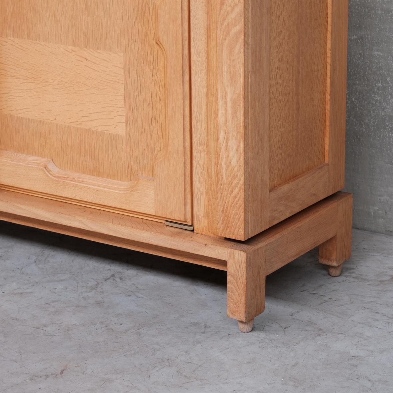 Guillerme et Chambron Oak Mid-Century French 'Bouvine' Cabinet 7