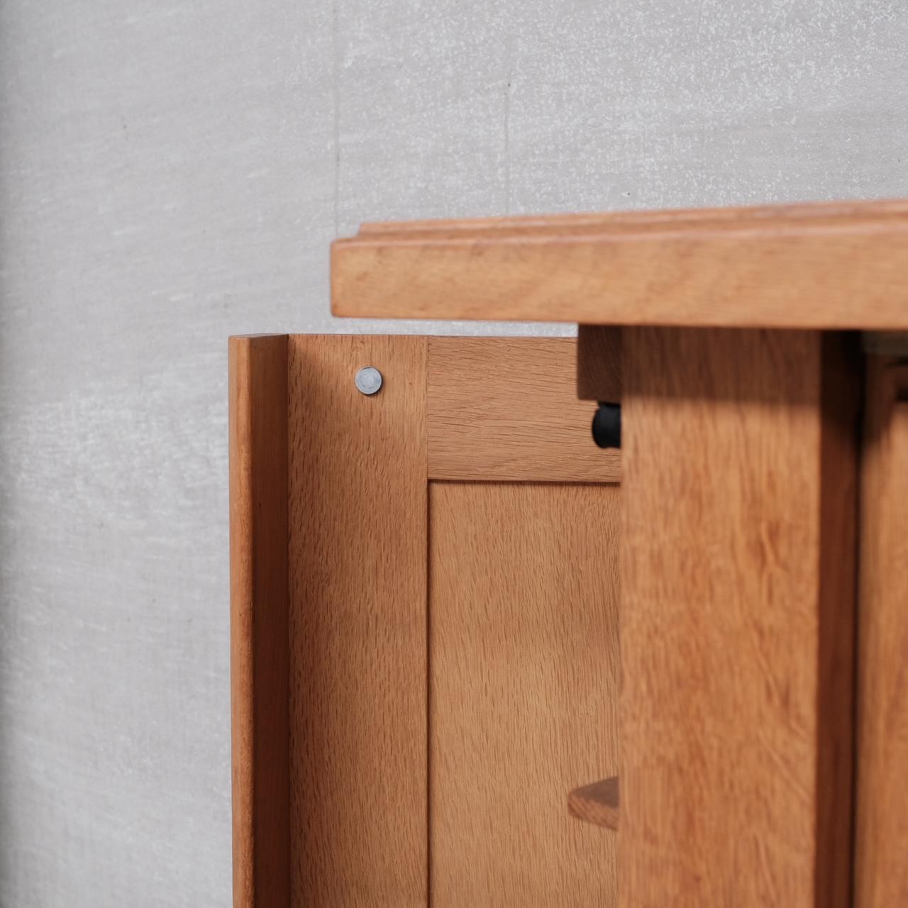 Guillerme et Chambron Oak Mid-Century French 'Bouvine' Cabinet 3