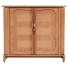 Guillerme et Chambron Oak Mid-Century French 'Bouvine' Cabinet