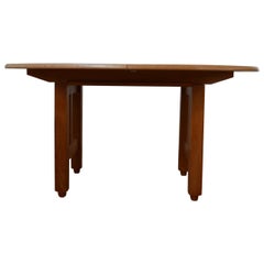 Guillerme et Chambron Oak Oval French Extendable Dining Table