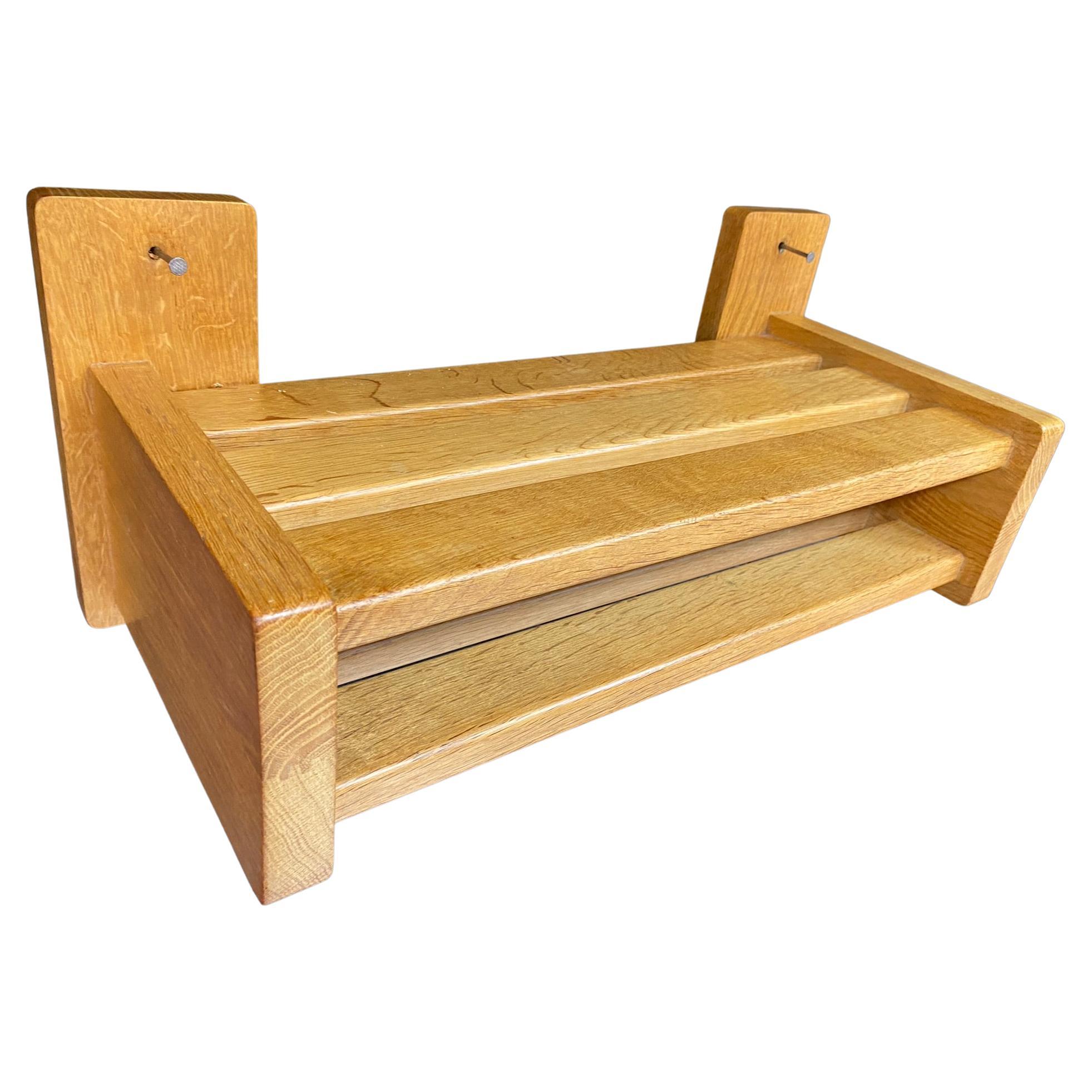 Guillerme et Chambron, Oak Shelf  Edition Votre Maison, circa 1970