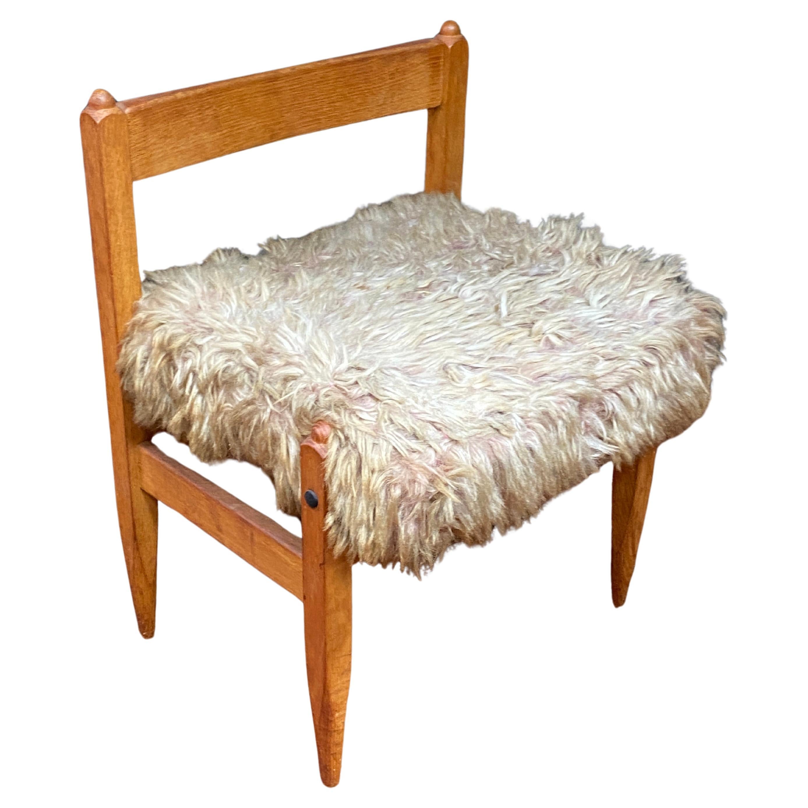 Guillerme et Chambron oak side chair Edition "Votre Maison" circa 1970