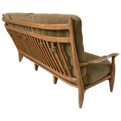 Guillerme et Chambron oak sofa "Édouard