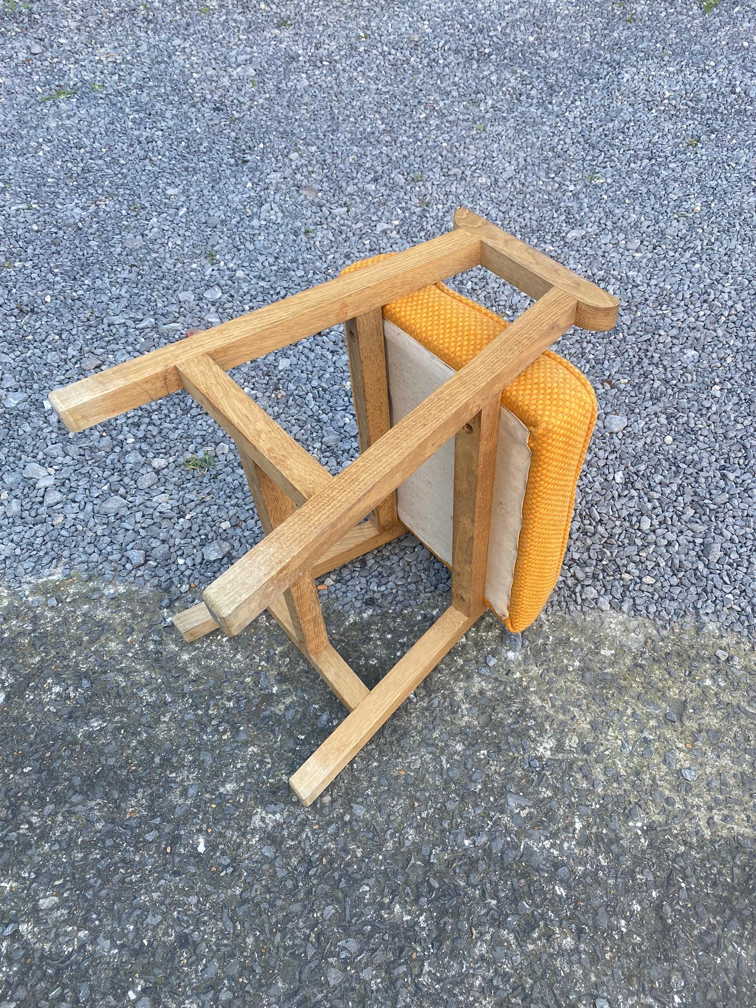 Francese Guillerme et Chambron, Sgabello in Oak, Edition Votre Maison, circa 1970 in vendita