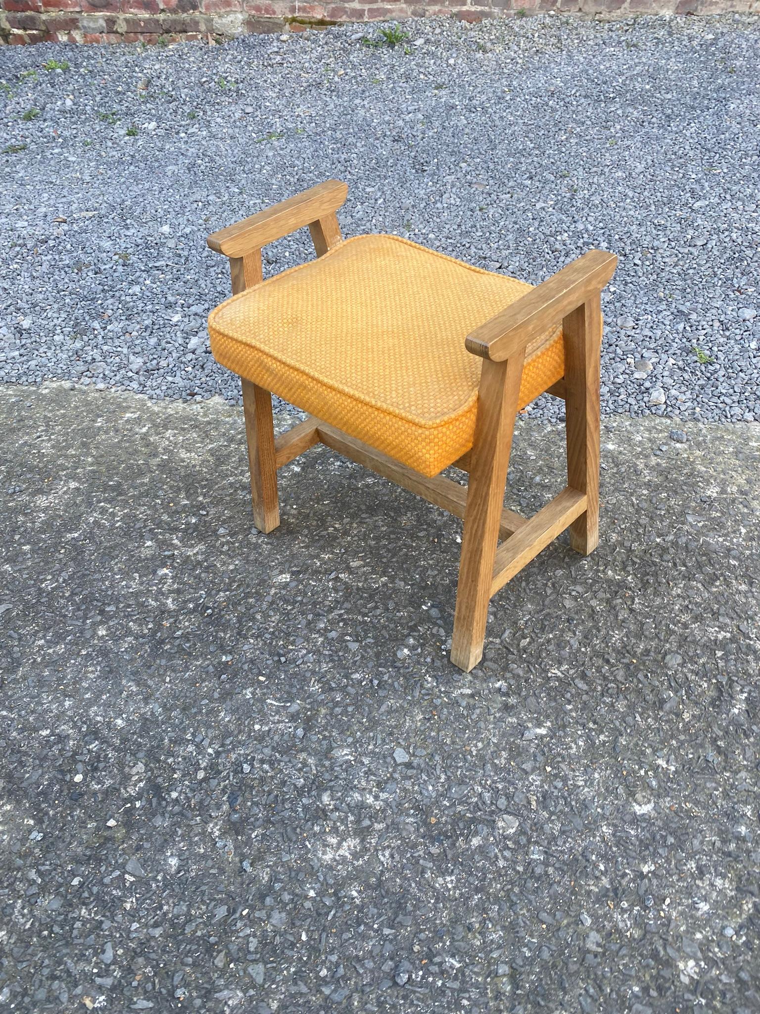 Annerito Guillerme et Chambron, Sgabello in Oak, Edition Votre Maison, circa 1970 in vendita