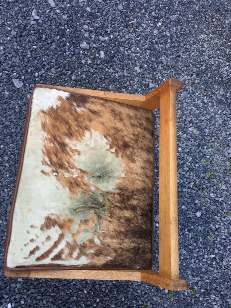 Guillerme et Chambron, Oak Stool, Edition Votre Maison, circa 1970 (Eichenholz) im Angebot