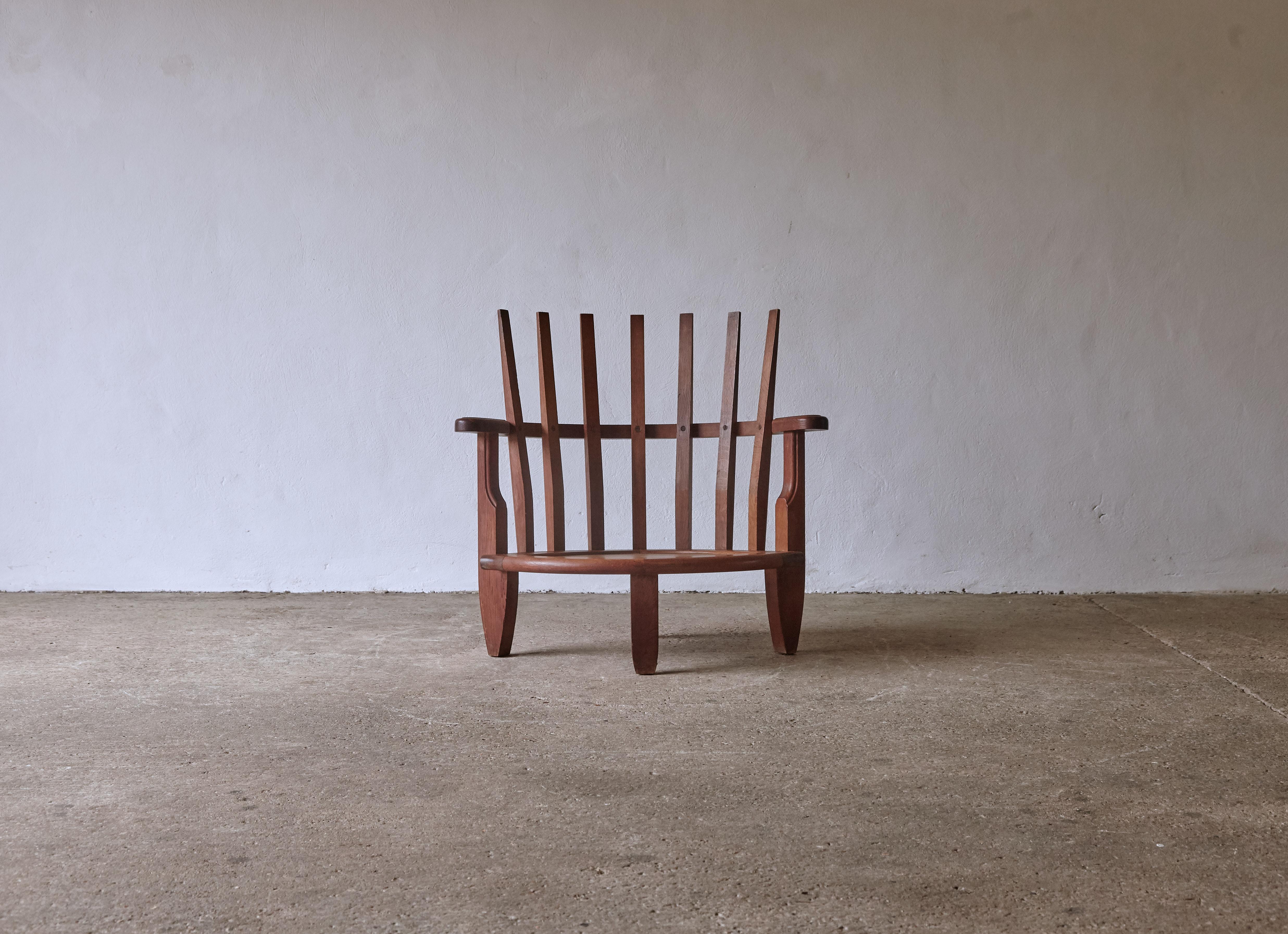 A rare Guillerme et Chambron Tricoteuse lounge chair, oak, fabric, France, 1960s. Edition Votre Maison. Good original condition. Fast shipping worldwide.



UK customers please note: listed prices do not include VAT.