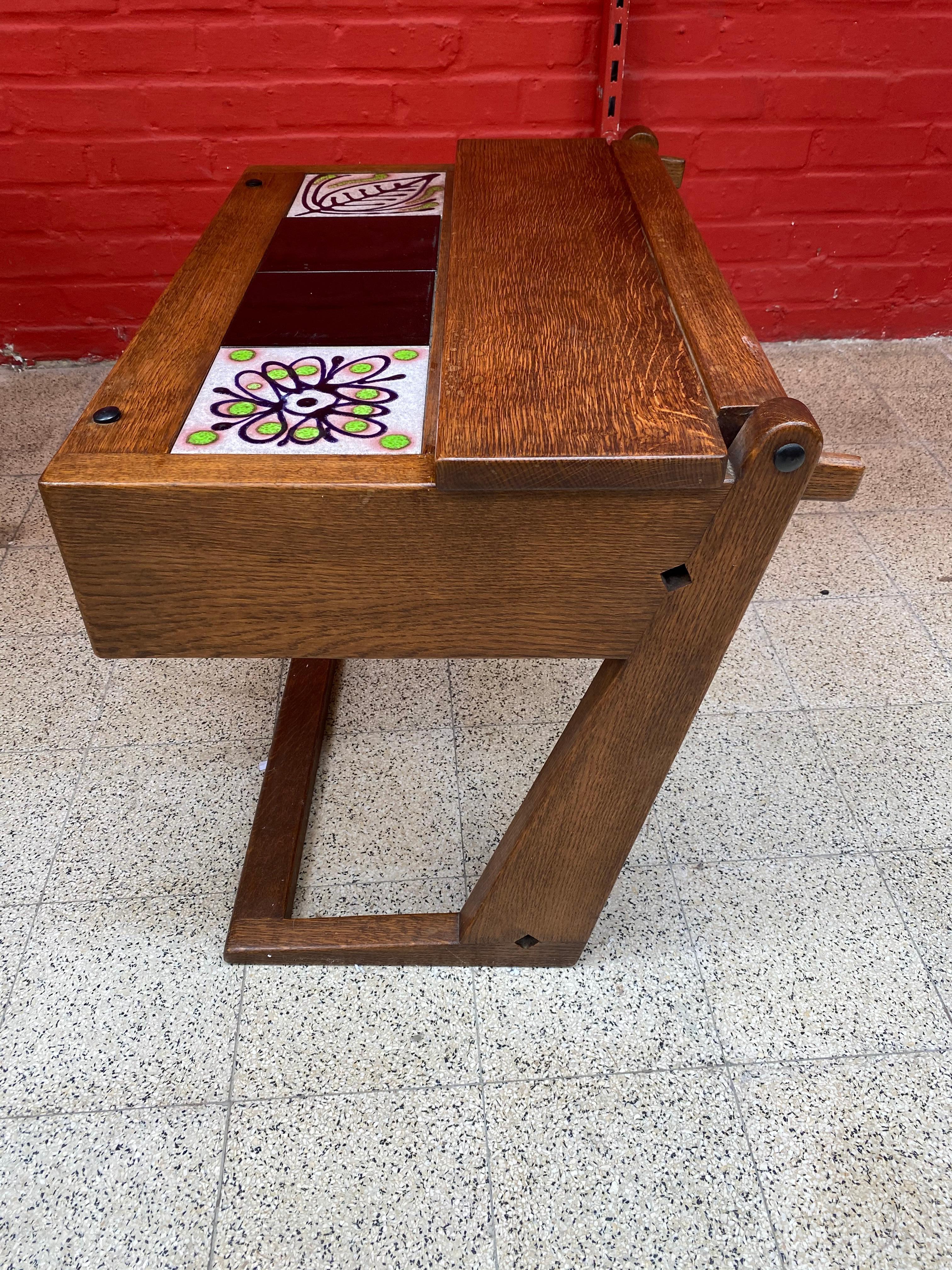 Guillerme et Chambron, Occasional Cabinet in Oak, circa 1960/1970 4